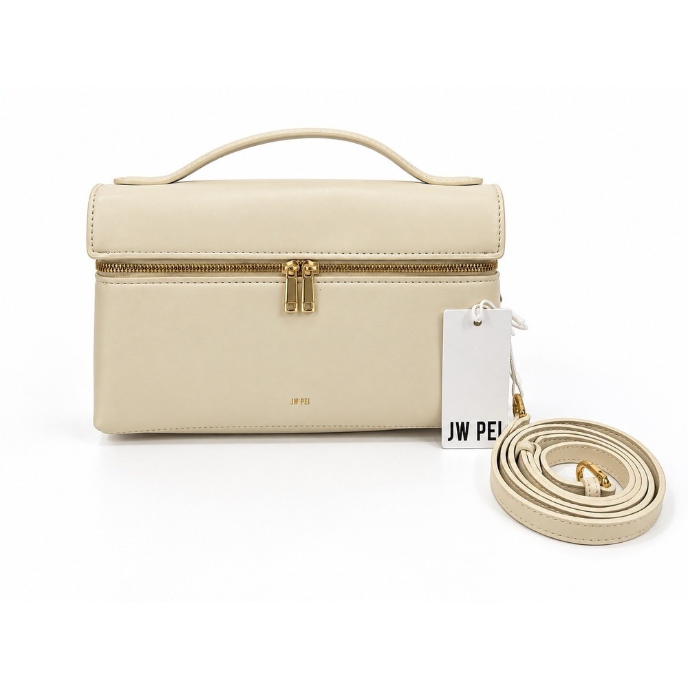 JW PEI Thea Top Handle Bag Cream Off White Vegan Leather Crossbody Purse NWT